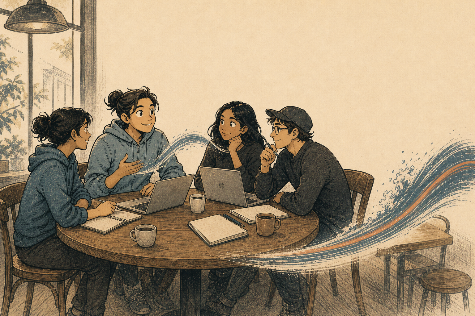 The SnapSnap team exploring an AI product
